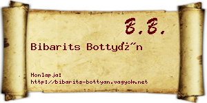 Bibarits Bottyán névjegykártya